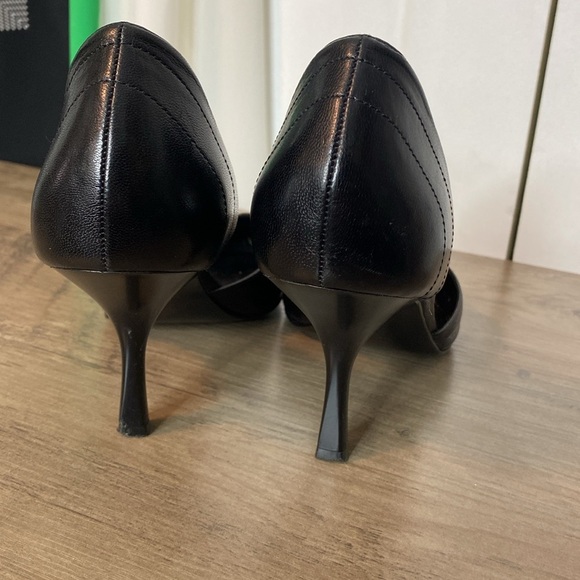 Aldo | Sleek Black Pointed Leather Kitten Heels - US 8 / EU39 - Picture 4 of 5